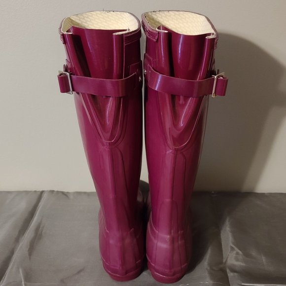 Amazon.com | Hunter Women Hunter Tall Original Gloss Black Waterproof Rain Boots